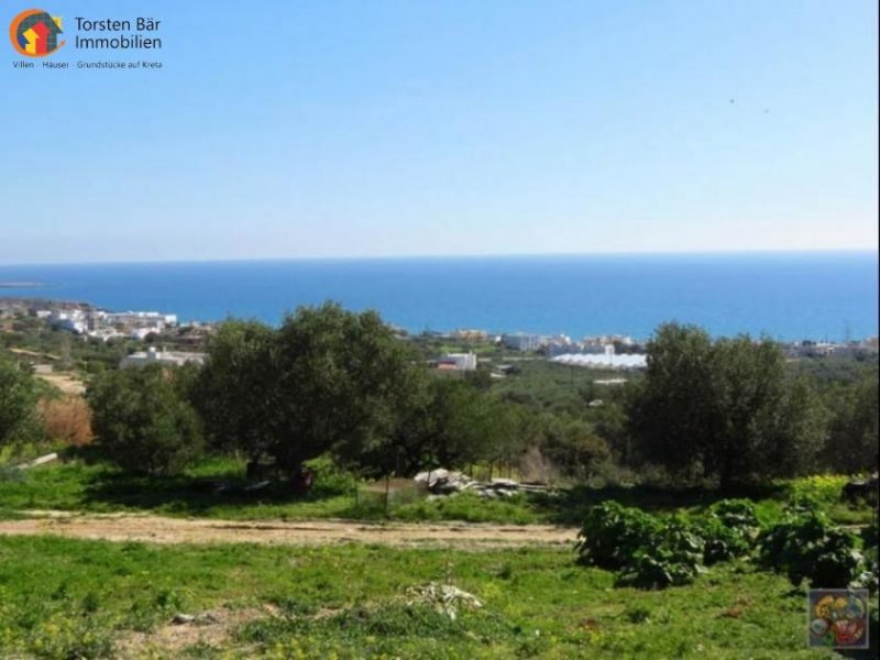 Makrigialos Kreta, Makrigialos Grundstück von 2.000m² mit wunderschönem Meerblick. Grundstück kaufen